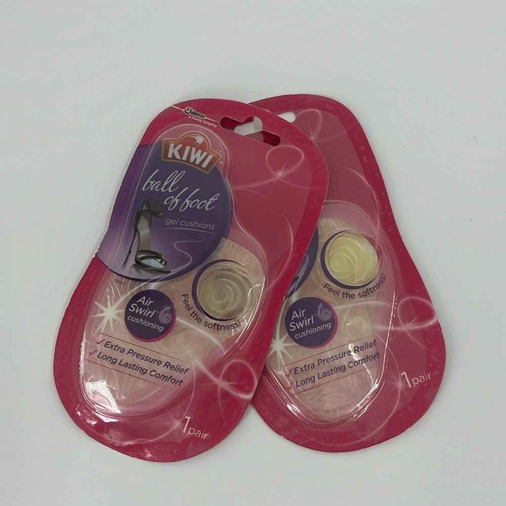 KIWI Women’s Two Pairs Ball Of Foot Gel Cushions Beige One Size NEW